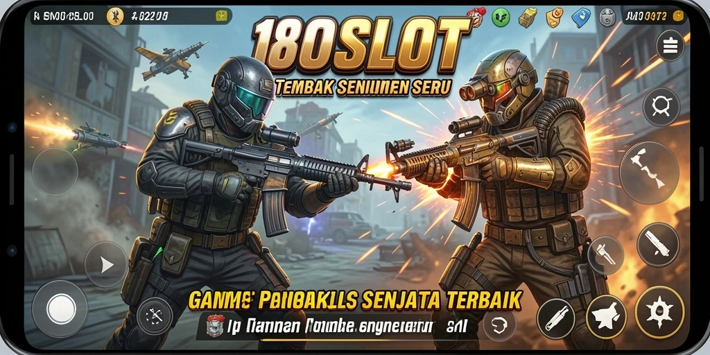 Antarmuka permainan 180SLOT dengan tampilan seru dan modern.