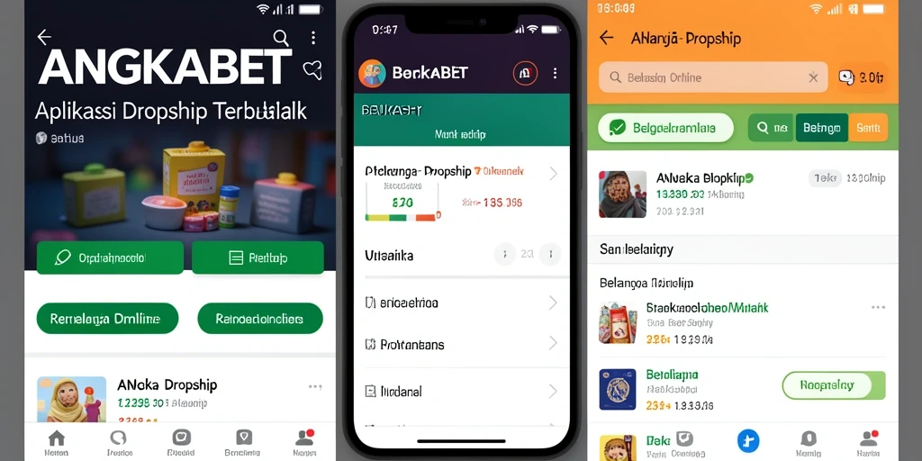 Tampilan antarmuka aplikasi ANGKABET yang user-friendly untuk berbelanja.