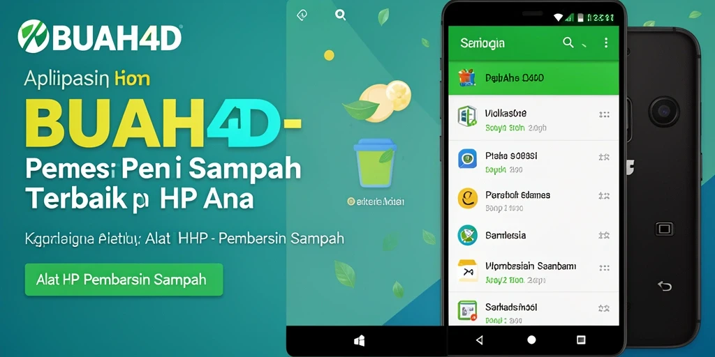 Antarmuka sederhana BUAH4D untuk pembersih sampah yang efektif.