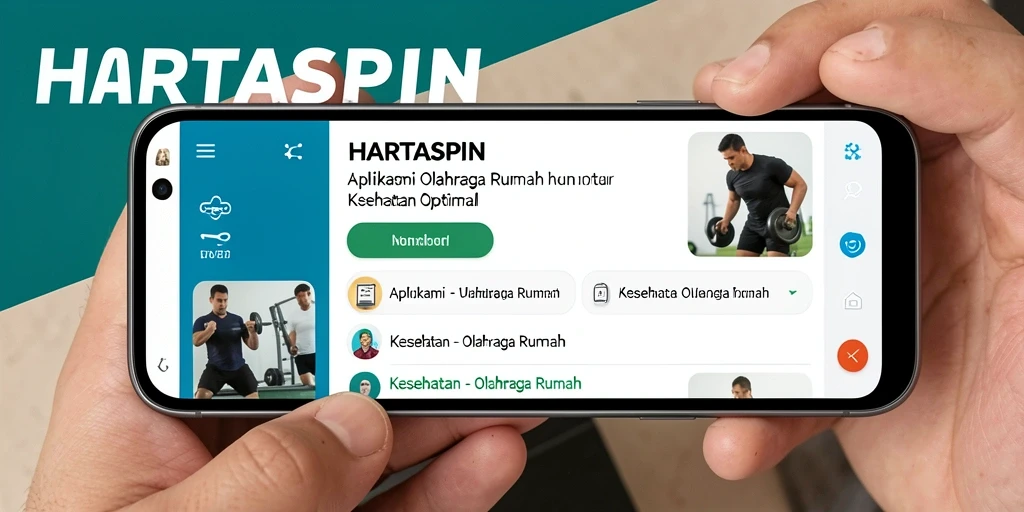 Tampilan antarmuka HARTASPIN yang menarik dan mudah digunakan.