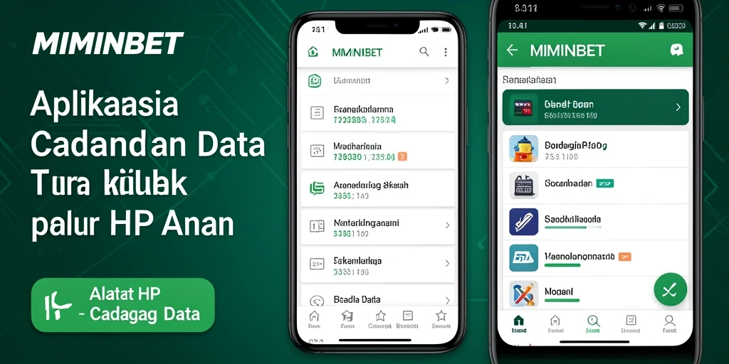 Antarmuka pengguna MIMINBET untuk cadangan data yang intuitif dan aman.