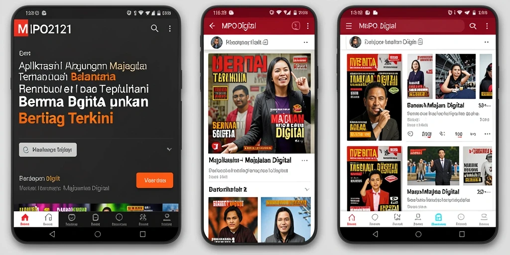 Tampilan antarmuka MPO2121 Majalah Digital yang menarik dan informatif.