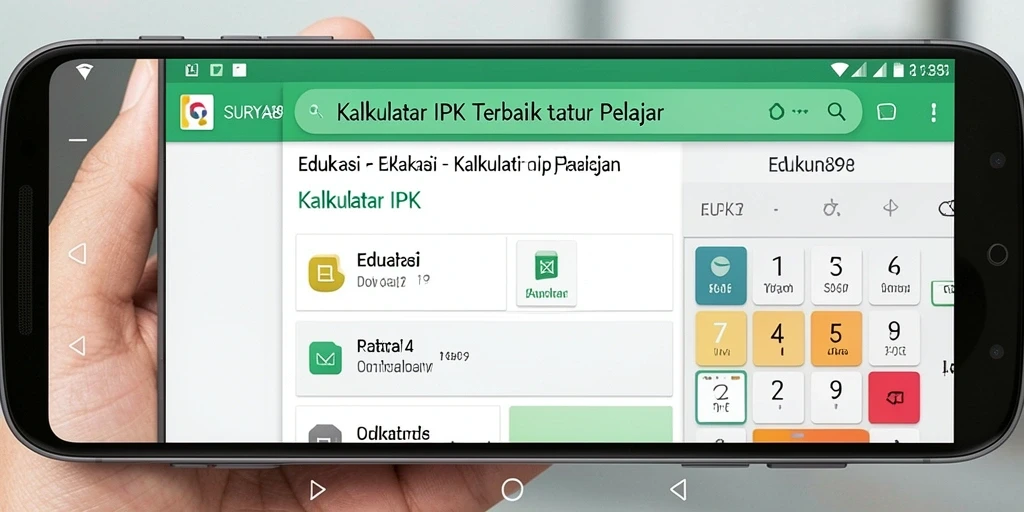 Tampilan antarmuka pengguna SURYA898 yang simpel dan informatif.