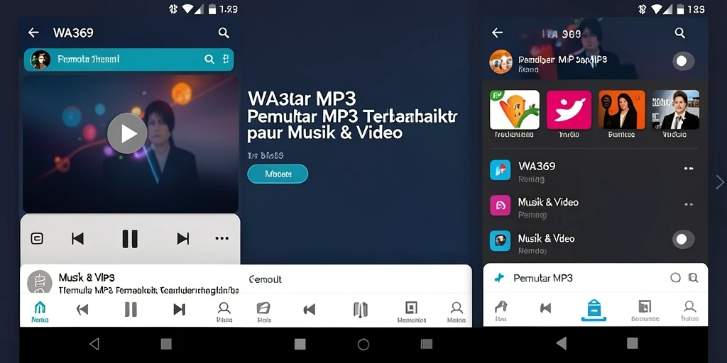 Tampilan antarmuka WA369 dengan fitur Pemutar MP3 yang intuitif.